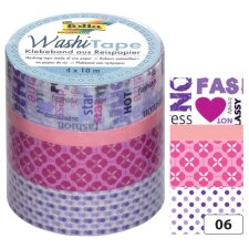 folia Deko-Klebeband Washi-Tape HYGGE 4er Set