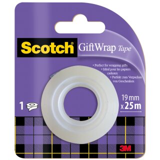 Scotch Geschenk-Klebefilm "GiftWrap Tape" im Handabroller