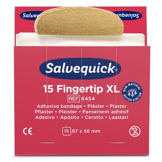 CEDERROTH Salvequick Nachfüllpackung Fingerkuppen-Pflaster extra groß