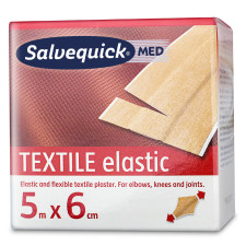 CEDERROTH Salvequick Textilpflaster elastisch 60 mm x 5 m...