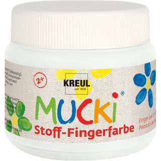 KREUL Stoff-Fingerfarbe "MUCKI" weiß 150 ml