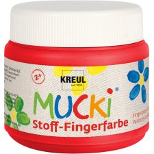 KREUL Stoff-Fingerfarbe "MUCKI" rot 150 ml