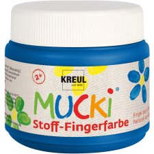 KREUL Stoff-Fingerfarbe "MUCKI" blau 150 ml