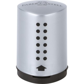 FABER-CASTELL Einfachspitzdose GRIP 2001 Mini silber