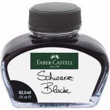 FABER-CASTELL Tinte im Glas schwarz Inhalt: 62,5 ml