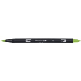 TOMBOW Doppelfasermaler "Dual Brush Pen ABT" 0,8 - 3,3 mm light green