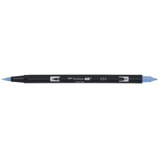 TOMBOW Doppelfasermaler "Dual Brush Pen ABT" 0,8 - 3,3 mm peacock blue