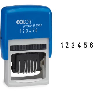 COLOP Ziffernstempel Printer S226 6-stellig blau