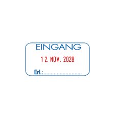 COLOP Datumstempel Printer S260/L1 "EINGANG" blau mit Textplatte
