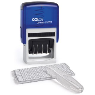 COLOP Datumstempel-Set Printer S260 blau