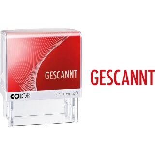 COLOP Textstempel Printer 20 "GESCANNT" mit Textplatte