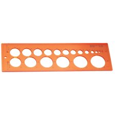 MINERVA Kreisschablone 18 Kreise von 1-30 mm