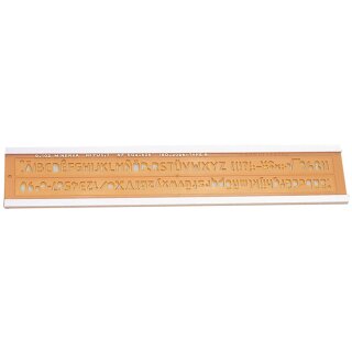 MINERVA Schriftschablone Schrifthöhe: 8 mm