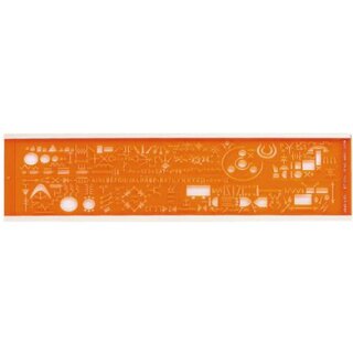 MINERVA Schriftschablone Electrographe 13 A NF Norm