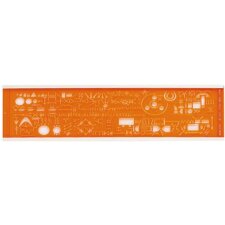MINERVA Schriftschablone Electrographe 13 A NF Norm
