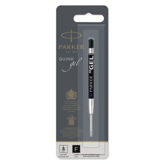 PARKER Gel-Mine schwarz Strichstärke: F 1er Blister