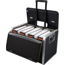 Alassio Aktenkoffer "PARMA" Lederimitat schwarz