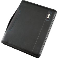 Alassio Tablet-PC Organizer A4 SALERNO Lederimitat schwarz