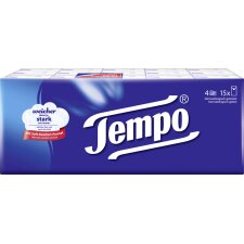 Tempo Taschentücher Klassik 4-lagig weiß 15er...