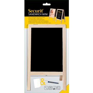 Securit Tisch-Kreidetafel MINI Kundenstopper buche
