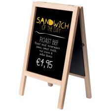 Securit Tisch-Kreidetafel MINI Kundenstopper buche