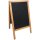 Securit Kundenstopper WOODY mit Kreideoberfläche 700 x 1.250 mm buche