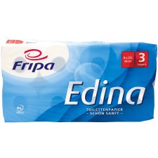 Fripa Toilettenpapier Edina 3-lagig hochweiß 8...