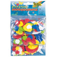 folia Moosgummi-Stanzteile 150 Teile sortiert