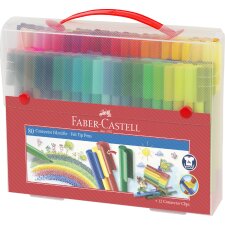 FABER-CASTELL Fasermaler CONNECTOR PEN 80er Koffer