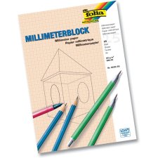 folia Millimeterpapier-Block DIN A3 80 g/qm 25 Blatt
