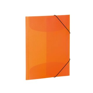 HERMA Eckspannermappe PP DIN A3 orange-transluzent