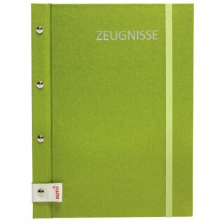 ROTH Zeugnismappe Metallium mit Buchschrauben grün