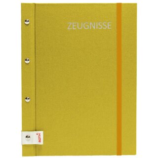 ROTH Zeugnismappe Metallium mit Buchschrauben gold