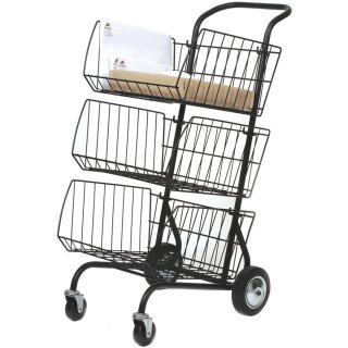 ALBA Postwagen aus Stahl schwarz