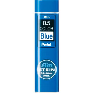 Pentel Druckbleistift-Farbmine AIN STEIN blau 0,5 mm 20 Stück