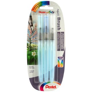 PentelArts Aquash Pinselstift Inhalt: 7 ml 3er Set befüllbarer Wassertank