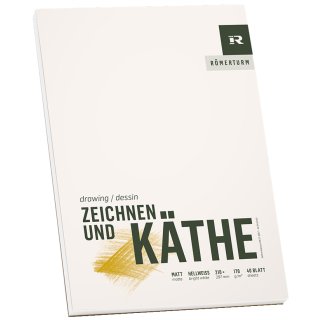 RÖMERTURM Künstlerblock "ZEICHNEN & KÄTHE" DIN A1 40 Blatt