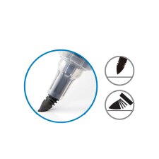 Pentel Whiteboard-Marker MAXIFLO Flex-Feel schwarz