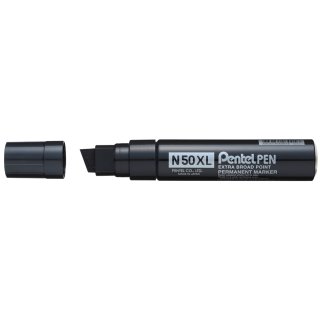 Pentel Permanentmarker N60 schwarz 1,5-5,5mm Keilspitze Markierungsstift Pen 