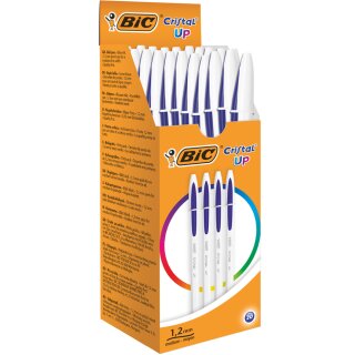 BIC Kugelschreiber Cristal Up Strichfarbe: blau 20 Stück