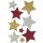 HERMA Weihnachts-Sticker MAGIC "Sterne bunt" glittery 1 Blatt à 9 Etiketten