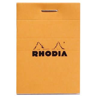 RHODIA Notizblock No. 10 DIN A8 kariert orange 80 Blatt