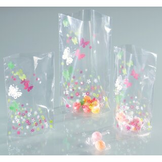 folia Bodenbeutel mit Frühjahrsdruck (B)115 x (H)190 mm transparent 10 Beutel