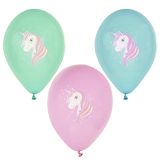 PAPSTAR Luftballons "Unicorn" farbig sortiert