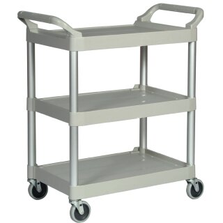 Rubbermaid Mehrzwechwagen 3 Etagen platinum