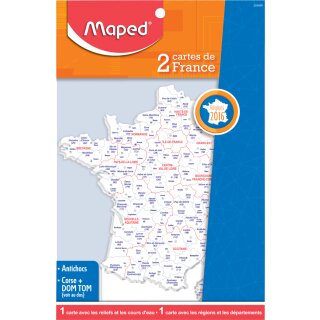 Maped Schablone Frankreich-Landkarte Inhalt: 2 Stück (Preis pro Stück)