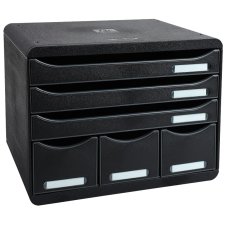 EXACOMPTA Schubladenbox STORE-BOX MAXI 6 Schübe schwarz