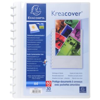 EXACOMPTA Sichtbuch DIN A4 30 Hüllen weiß
