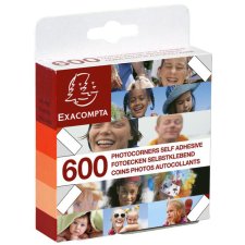 EXACOMPTA Foto-Ecken transparent selbstklebend 600...