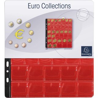 EXACOMPTA Münzhüllen 43 Fächer à 20/25/30 mm 215 x 237 mm